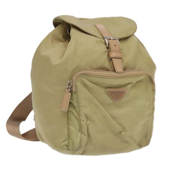 Prada Re-Nylon Khaki Synthetic Backpack Bag (Pre-Owned) - Picture 1 of 16